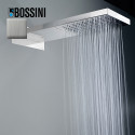 Douche de tête murale rectangulaire acier brossé Manhattan - Bossini I00570075