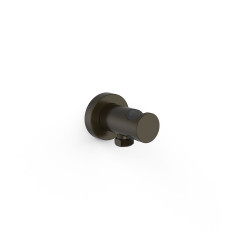 Support fixe avec arrivée d’eau pour douchette Noir bronze - TRES 26118221KMB 