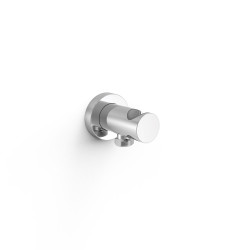 Support fixe avec arrivée d’eau pour douchette Chrome - TRES 26118221 
