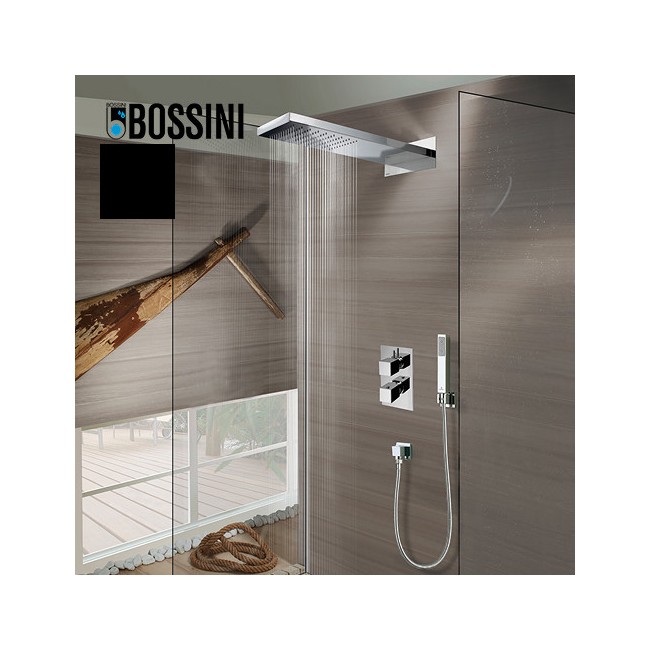 Douche de tête murale monojet noir mat Manhattan - Bossini I00575073