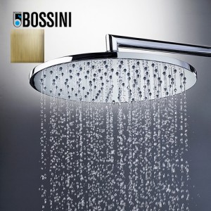 Pomme de tête 280mm jet de pluie autonettoyant or brossé Cosmo - BOSSINI I00596043