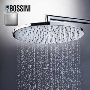 Pomme de tête 230mm jet de pluie autonettoyant nickel satiné Cosmo - BOSSINI I00595094