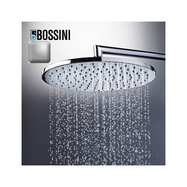 Pomme de tête 230mm jet de pluie autonettoyant nickel satiné Cosmo - BOSSINI I00595094
