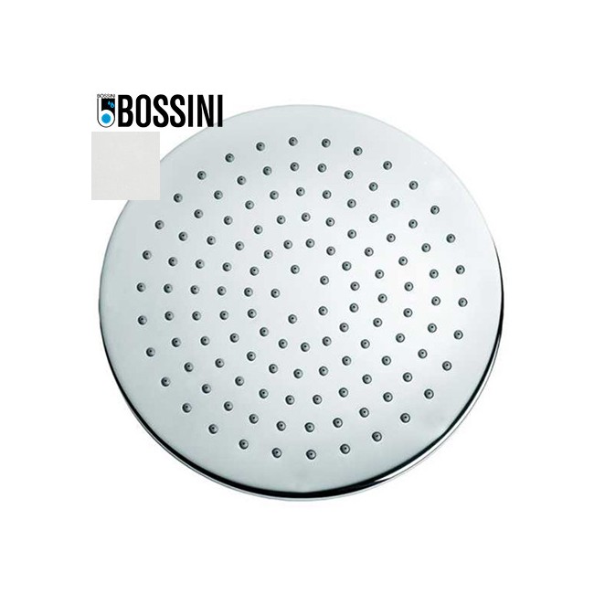 Pomme de tête 250mm jet de pluie autonettoyant blanc mat Elios - BOSSINI I00412045