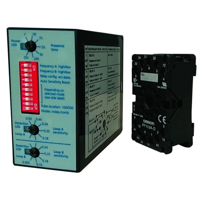 Amplificateur de boucle monocanal a memoire. gestion de 1 boucle enterree. - FAAC MATRIX4S 