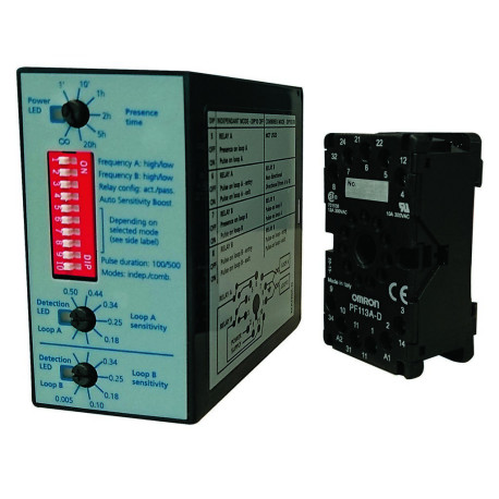 Amplificateur de boucle monocanal a memoire. gestion de 1 boucle enterree. - FAAC MATRIX4S 