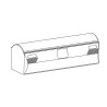 390 - capot de protection d'operateur portail battant 390, magnum kit - FAAC 727292 
