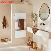 Sèche-serviettes ATLANTIC AMARILIS mât à gauche blanc 650W 862578