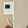 Sèche-serviettes ATLANTIC AMARILIS mât à gauche noir 650W 862579