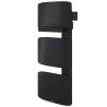 Sèche-serviettes ATLANTIC AMARILIS mât à gauche noir 650W 862579