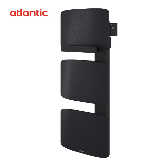 Sèche-serviettes ATLANTIC AMARILIS mât à gauche noir 650W 862579