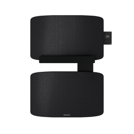 Sèche-serviettes ATLANTIC AMARILIS mât à droite noir 430W 862582