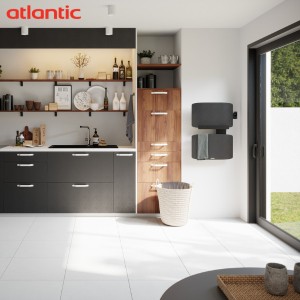 Sèche-serviettes ATLANTIC AMARILIS mât à gauche noir 430W 862585