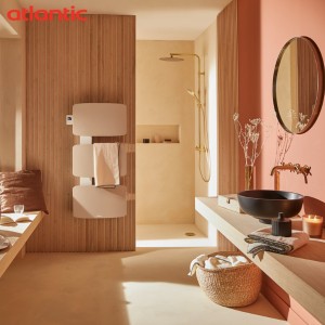 Sèche-serviettes ATLANTIC AMARILIS mât à gauche beige 650W 862580