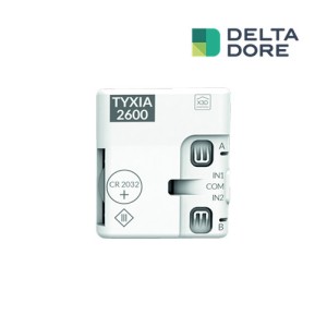 Émetteur nanomodule à pile 2 voies radio multifonction Tyxia 2600 - Delta Dore 6351399