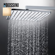 Pomme de tête carrée 280mm jet de pluie autonettoyant or Cosmo - BOSSINI I00598021