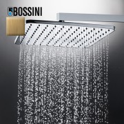 Pomme de tête carrée 280mm jet de pluie autonettoyant bronze Cosmo - BOSSINI I00598022