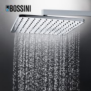 Pomme de tête carrée 280mm jet de pluie autonettoyant chromé Cosmo - BOSSINI I00598030