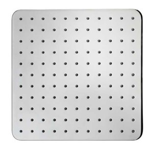 Pomme de tête carrée 280mm jet de pluie autonettoyant chromé Cosmo - BOSSINI I00598030