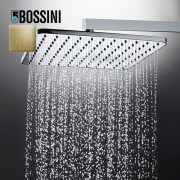 Pomme de tête carrée 280mm jet de pluie autonettoyant or brossé Cosmo - BOSSINI I00598043