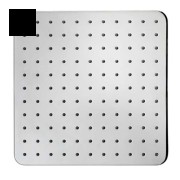 Pomme de tête carrée 280mm jet de pluie autonettoyant noir mat Cosmo - BOSSINI I00598073