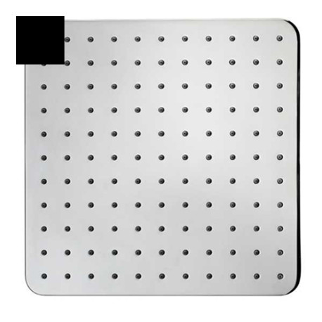 Pomme de tête carrée 230mm jet de pluie autonettoyant noir mat Cosmo - BOSSINI I00597073
