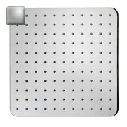 Pomme de tête carrée 230mm jet de pluie autonettoyant nickel satiné Cosmo - BOSSINI I00597094