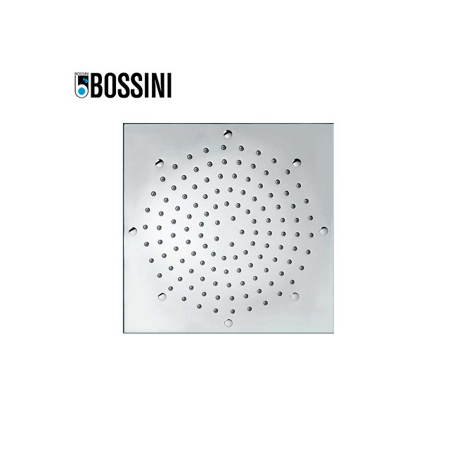 Pomme de tête carrée 260mm jet de pluie autonettoyant chromé Cube - BOSSINI I00715030