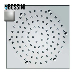 Pomme de tête carrée 210mm jet de pluie autonettoyant nickel satiné Cube - BOSSINI I00720094