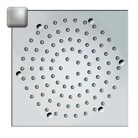 Pomme de tête carrée 210mm jet de pluie autonettoyant nickel satiné Cube - BOSSINI I00720094