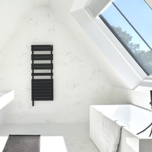 Sèche-serviette ACOVA FASSANE Spa Asymétrique IHC droite 500W Noir TFASR050055ECZFB