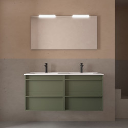 Ensemble Salle De Bains Attila 120 4 Tiroirs Green Satin - SALGAR 104834 