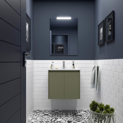 Ensemble Salle De Bains Noja 70 2 Portes Green Satin - SALGAR 105072 