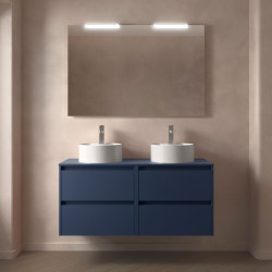 Ensemble Salle De Bains Noja 120 4 Tiroirs Blue Satin - SALGAR 105519 