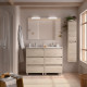 Ensemble Salle De Bains Noja 120 6 Tiroirs Chêne Naturel - SALGAR 106202