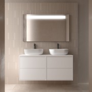 Ensemble Salle De Bains Optimus 120 4 Tiroirs White Satin - SALGAR 104654 