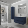Ensemble Salle De Bains Attila 100 2 Tiroirs Blue Satin - SALGAR 104916 