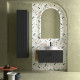 Meuble de salle de bain BIBA 800 1 tiroir anthracite mat 797 x 405 x 450 mm - SALGAR 102986