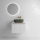 Meuble de salle de bain BIBA 600 1 tiroir et 1 tiroir intérieur WHITE COTTON - SALGAR 103003