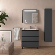 Meuble de salle de bain SPIRIT 800 3 tiroirs métalliques GREEN FOREST - SALGAR 103499 