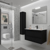 Ensemble Salle De Bains Attila 100 2 Tiroirs Black Satin - SALGAR 104824 