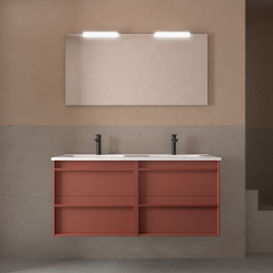 Ensemble Salle De Bains Attila 120 4 Tiroirs Red Satin - SALGAR 104926 