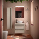 Ensemble Salle De Bains Attila 60 2 Tiroirs Chêne Naturel - SALGAR 104943