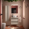 Ensemble Salle De Bains Attila 60 2 Tiroirs Chêne Naturel - SALGAR 104943