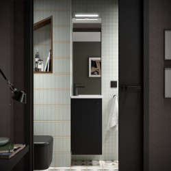 Ensemble Salle De Bains Marville 400 Black Satin - SALGAR 104994 