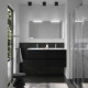 Ensemble Salle De Bains Noja 120 4 Tiroirs Black Satin - SALGAR 105437