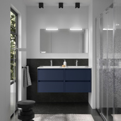 Ensemble Salle De Bains Noja 120 4 Tiroirs Blue Satin - SALGAR 105438 