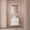 Ensemble Salle De Bains Noja 70 2 Tiroirs White Satin - SALGAR 105463 