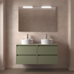 Ensemble Salle De Bains Noja 120 4 Tiroirs Green Satin - SALGAR 105520 