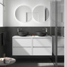 Ensemble Salle De Bains Noja 140 4 Tiroirs White Satin - SALGAR 105526 
